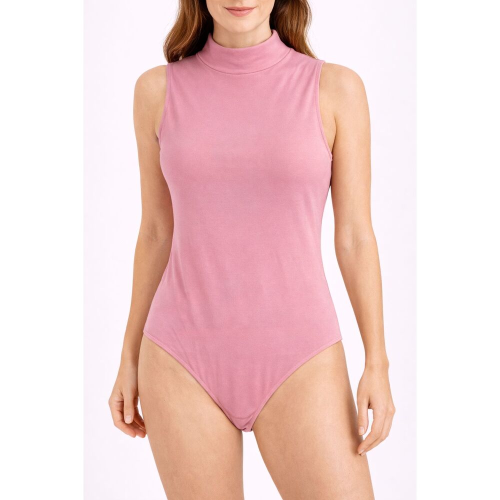 Iris One Piece Sleeveless Bodysuit Blush S